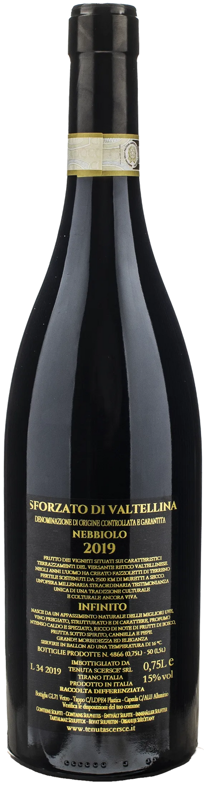 Scersce Infinito Sforzato di Valtellina 2019