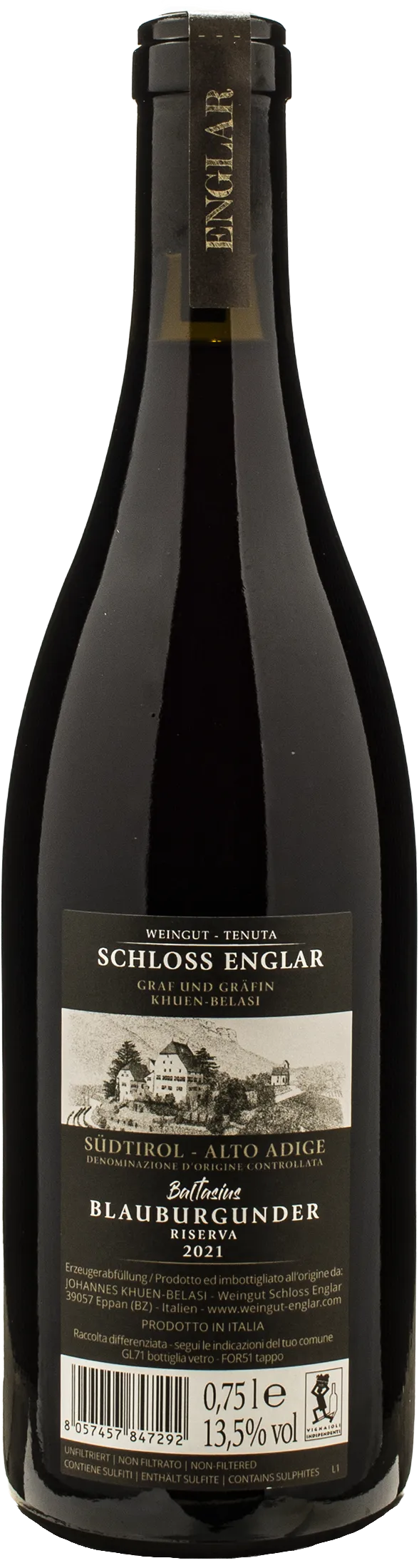Schloss Englar Baltasius Pinot Noir Riserva 2021