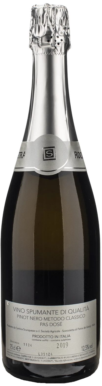 Scuropasso Roccapietra Zero Pinot Nero Metodo Classico Pas Dose 2019