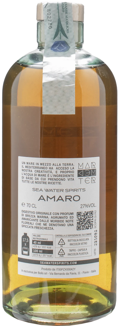 Sea Water Spirits Amaro Mediterraneo