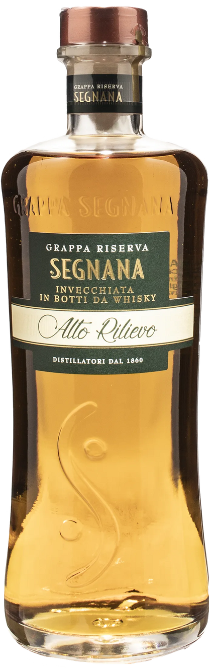 Segnana Grappa Riserva Alto Rilievo Invecchiata in Botti da Whisky 0.7L
