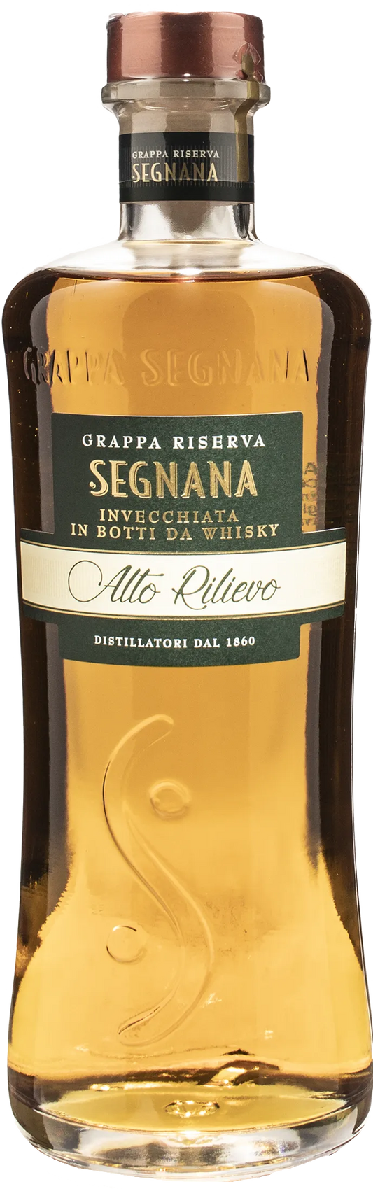 Segnana Grappa Riserva Alto Rilievo Invecchiata in Botti da Whisky