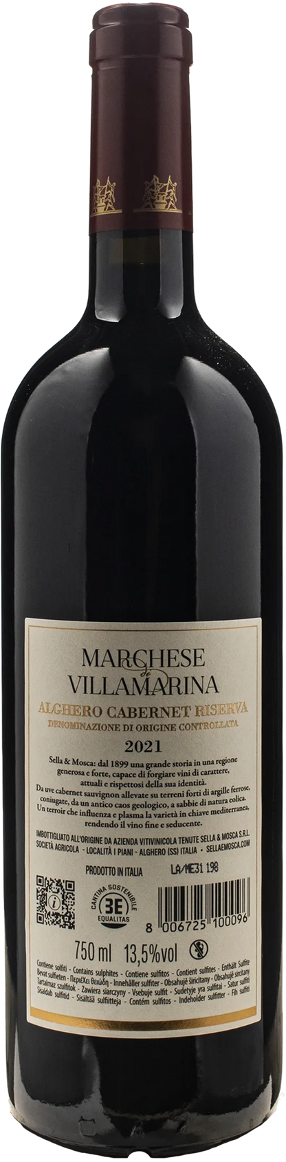 Sella & Mosca Alghero Cabernet Marchese di Villamarina Riserva 2021