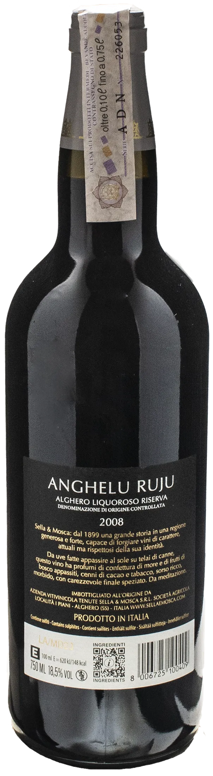 Sella & Mosca Alghero Liquoroso Riserva Anghelu Ruju 2008