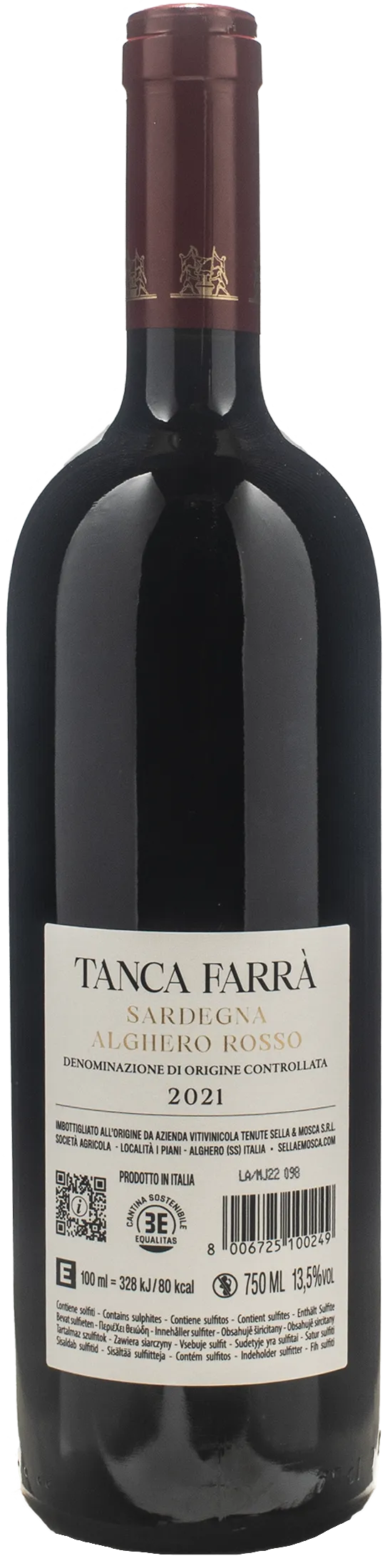 Sella & Mosca Alghero Rosso Tanca Farra 2021