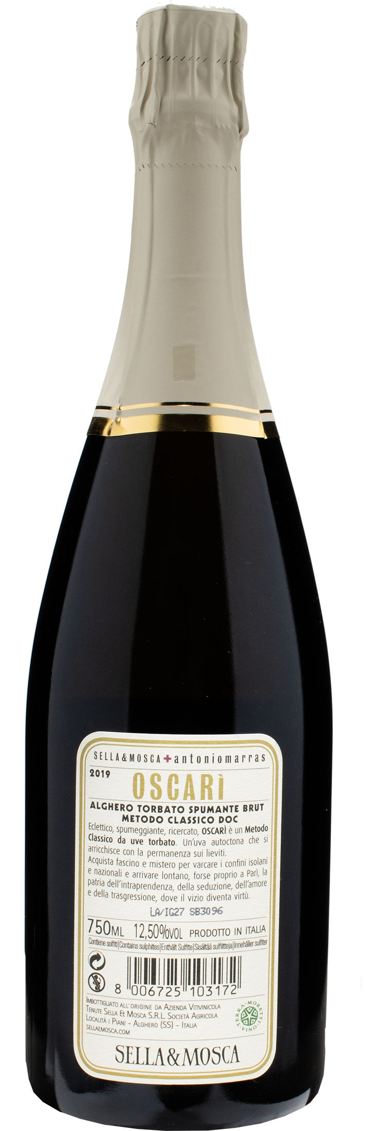 Sella & Mosca Alghero Torbato Spumante Metodo Classico Brut Oscarì 2019