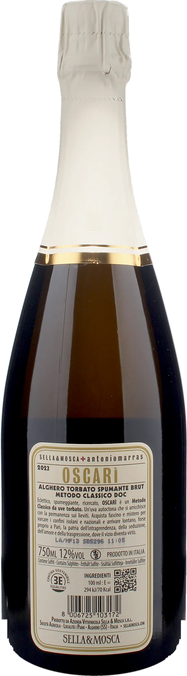 Sella & Mosca Alghero Torbato Spumante Metodo Classico Brut Oscari 2023