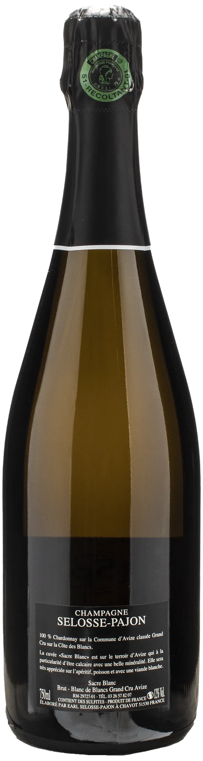 Selosse Pajon Champagne Grand Cru Blanc de Blancs Sacre Blanc