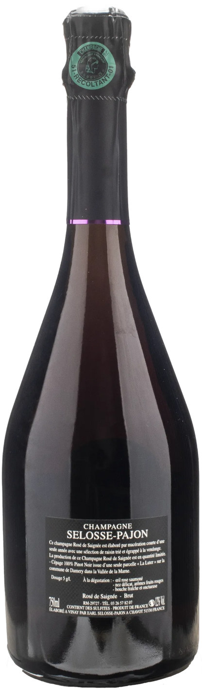 Selosse Pajon Champagne Rose de Saignee Extra Brut