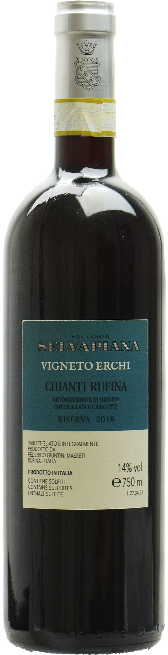 Selvapiana Chianti Rufina Vigneto Erchi Riserva 2018