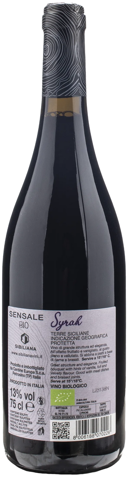 Sibiliana Sensale Syrah Bio 2022