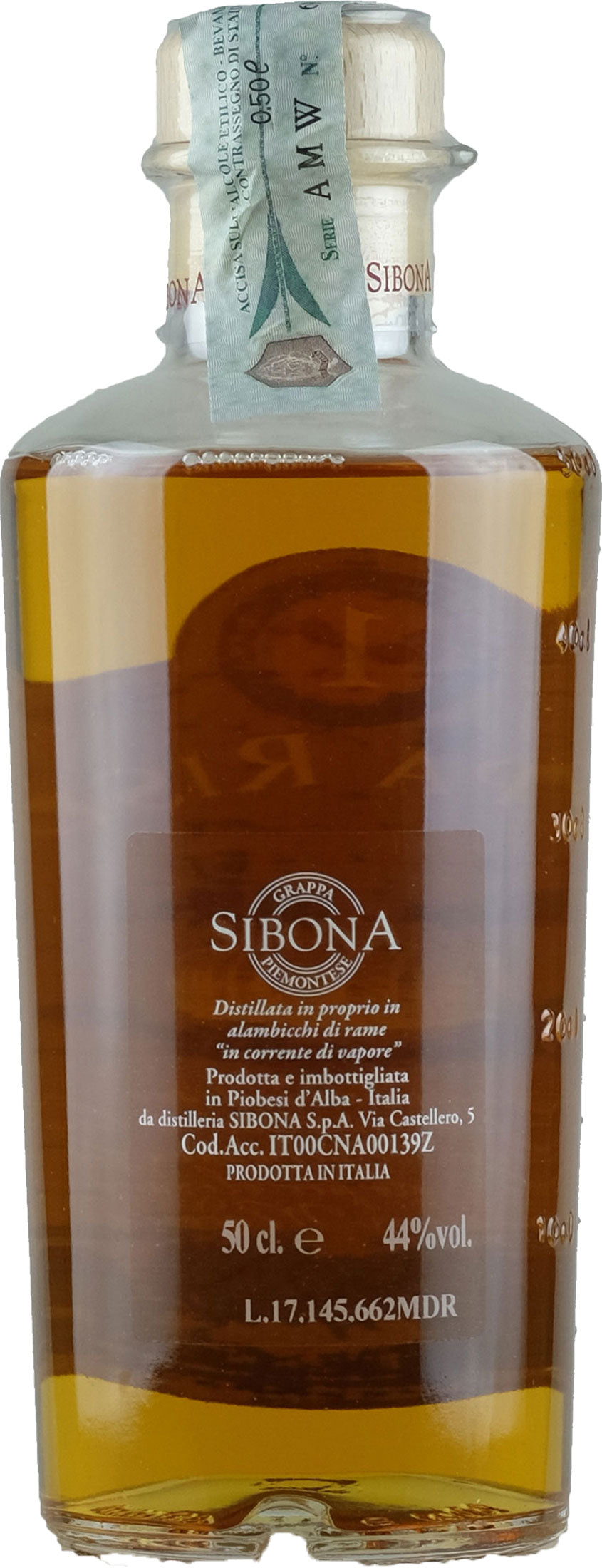 Sibona Grappa Riserva Botti da Madeira 0.5L