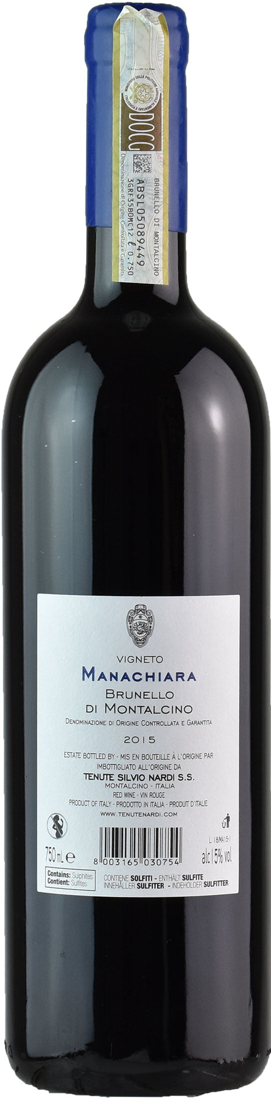 Silvio Nardi Brunello di Montalcino Manachiara 2015
