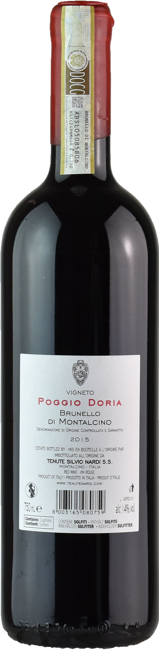 Silvio Nardi Brunello di Montalcino Poggio Doria 2015