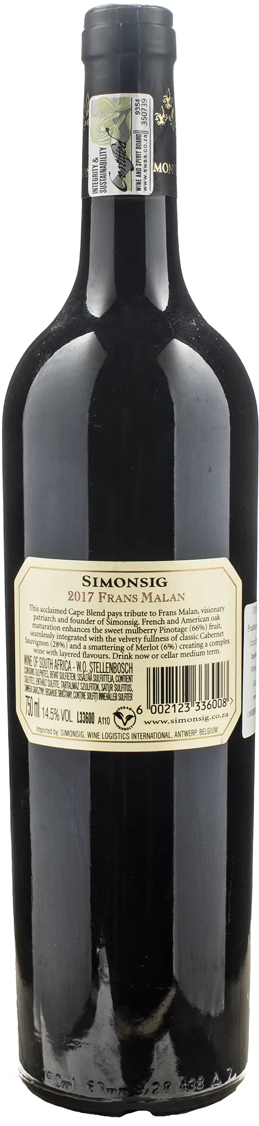 Simonsig Frans Malan Cape Blend 2017