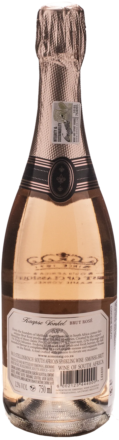 Simonsig Kaapse Vonkel Cap Classique Brut Rosè 2022
