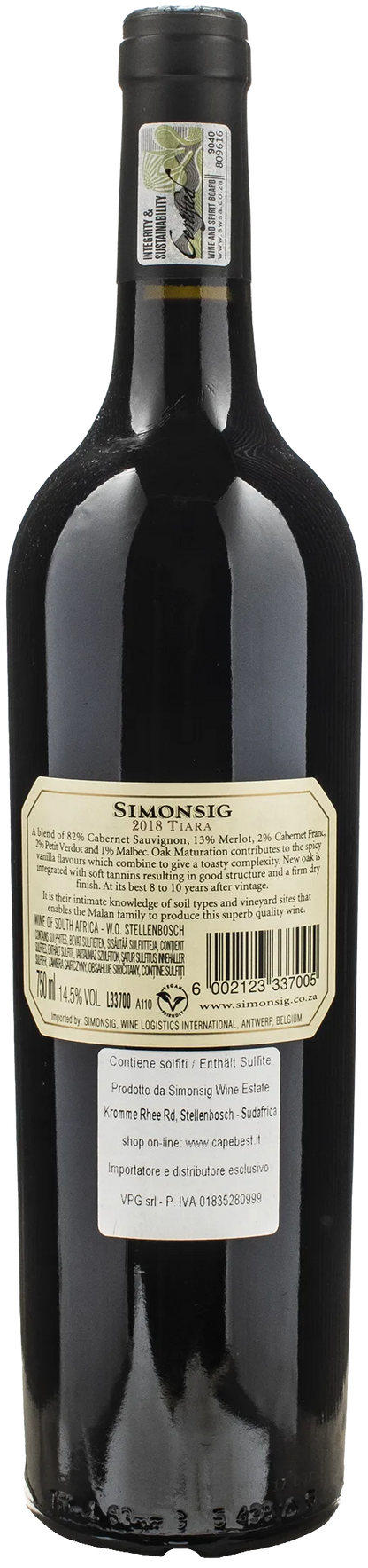 Simonsig Stellenbosch Tiara 2018