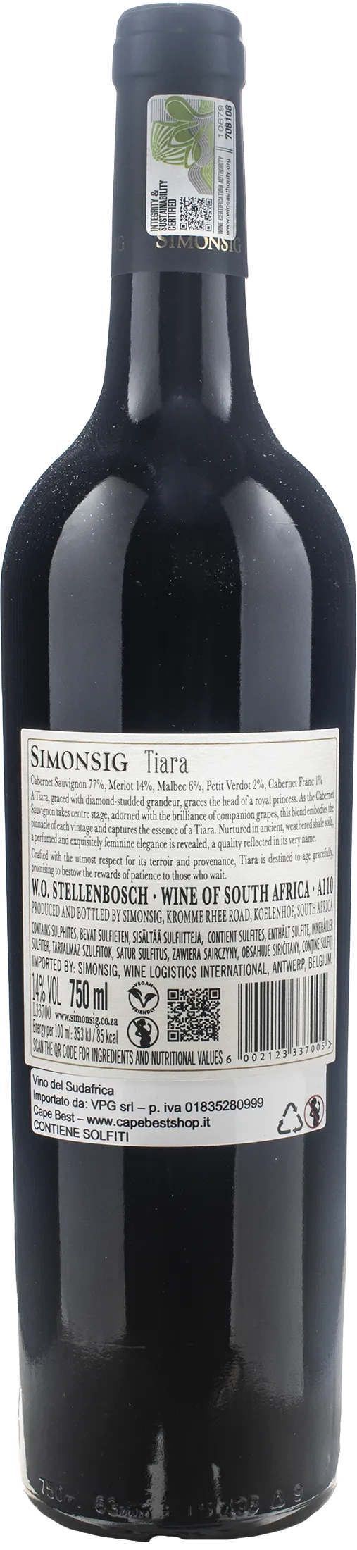 Simonsig Stellenbosch Tiara 2020