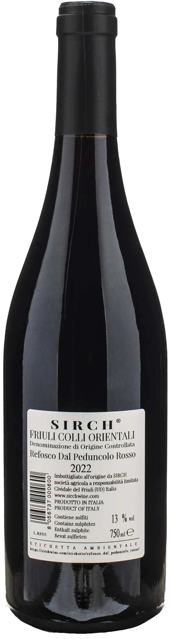 Sirch Friuli Colli Orientali Refosco 2022