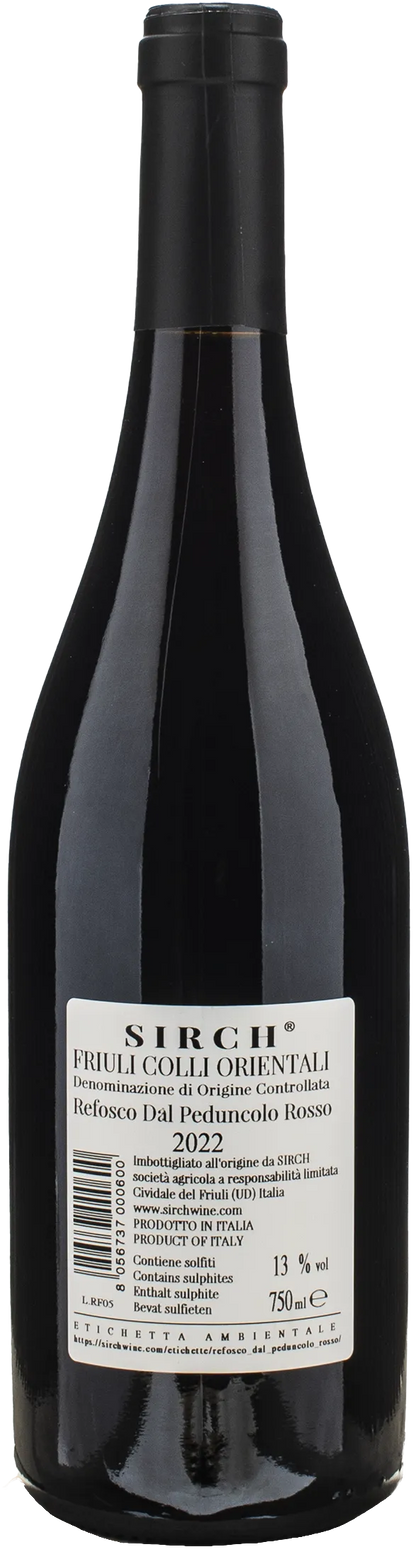 Sirch Friuli Colli Orientali Refosco 2022