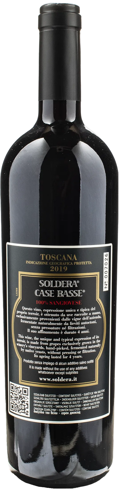 Soldera Case Basse Sangiovese 2019