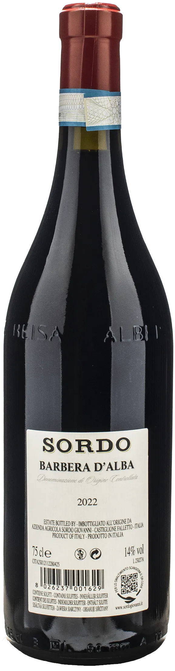 Sordo Giovanni Barbera d'Alba 2022