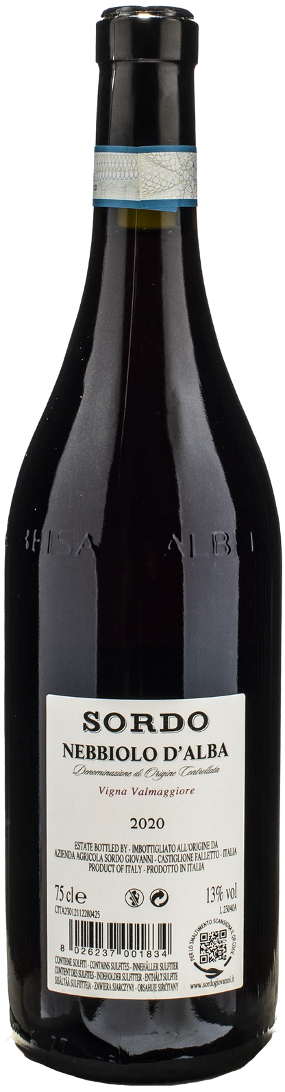 Sordo Giovanni Nebbiolo d'Alba Vigna Valmaggiore 2020