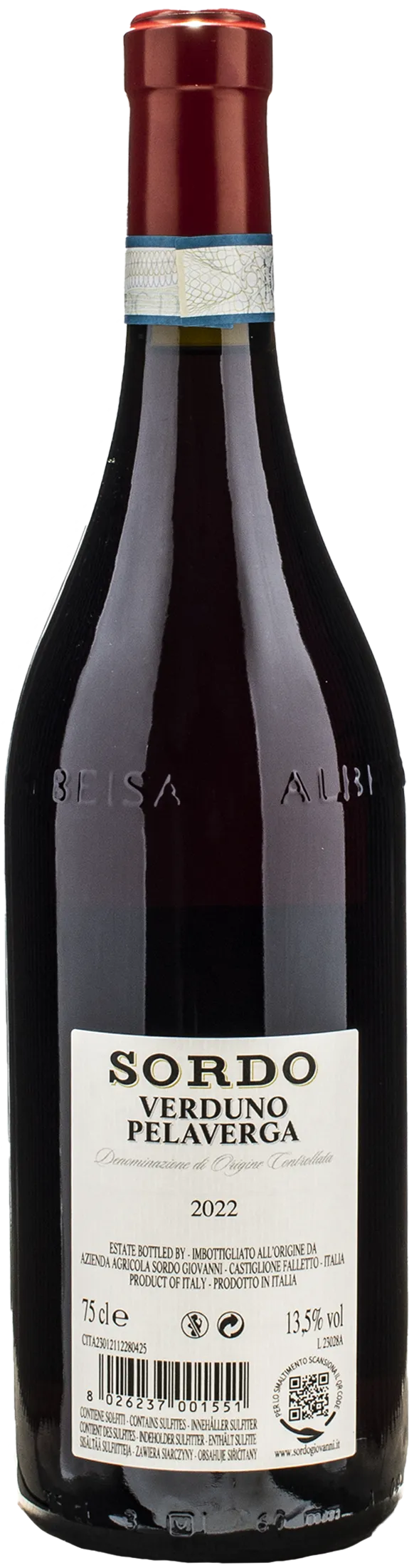 Sordo Giovanni Verduno Pelaverga 2022