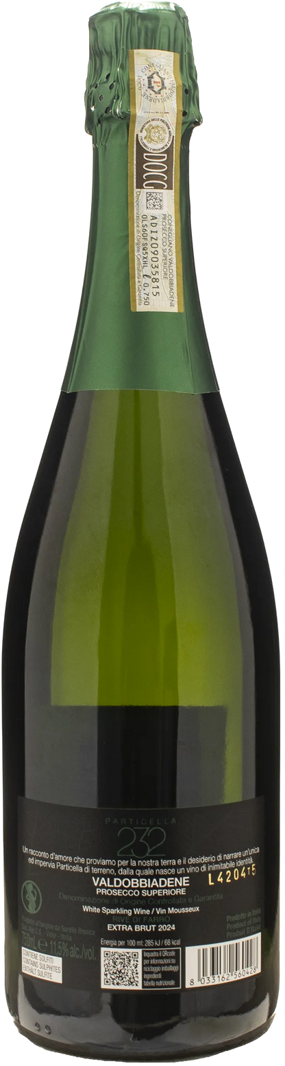 Sorelle Bronca Prosecco Superiore Valdobbiadene Particella 232 Extra Brut 2024