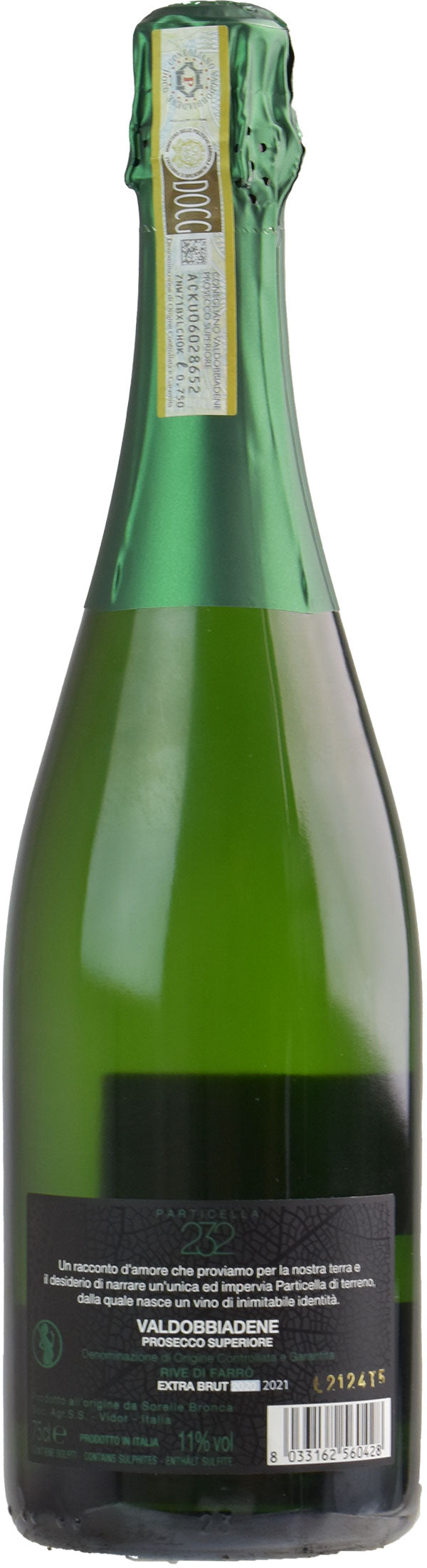 Sorelle Bronca Valdobbiadene Prosecco Superiore Particella 232 Rive di Farrò Extra Brut