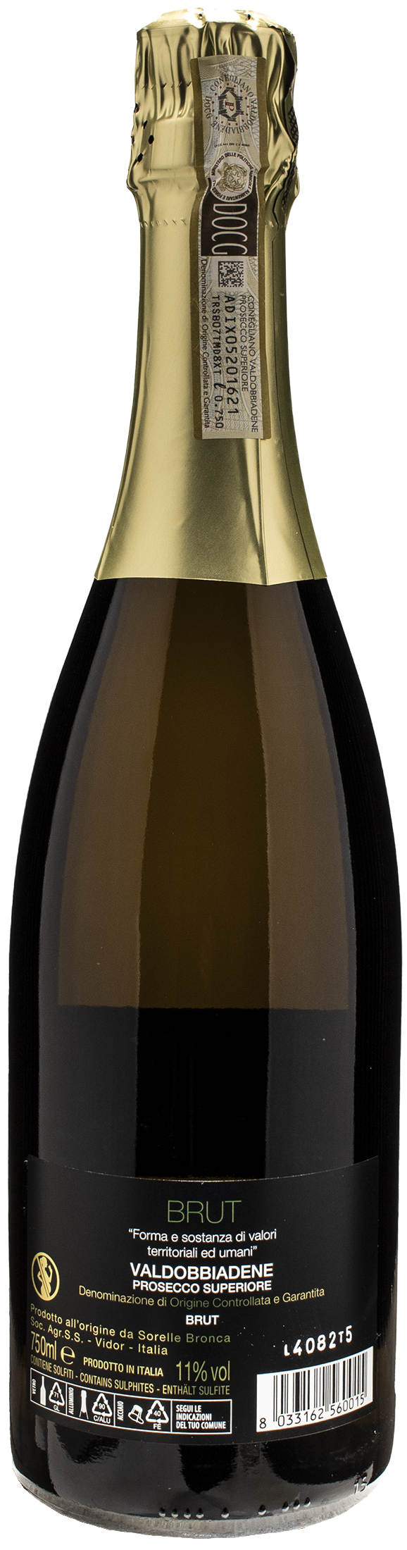 Sorelle Bronca Valdobbiadene Prosecco Superiore L'Est Brut