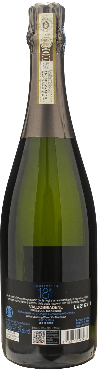 Sorelle Bronca Valdobbiadene Prosecco Superiore Particella 181 Brut 2023