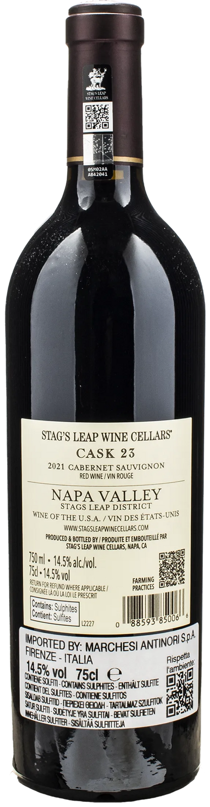 Stag's Leap Cask 23 Cabernet Sauvignon 2021