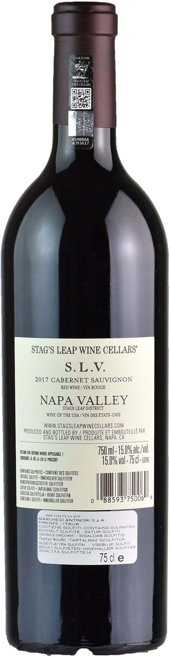 Stag's Leap SLV Cabernet Sauvignon 2017