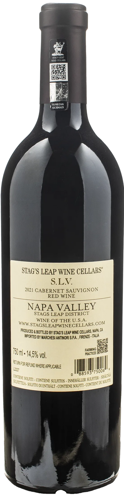 Stag's Leap S.L.V. Cabernet Sauvignon 2021 Napa Valley 75cl | XtraWine Stag's Leap S.L.V. Cabernet Sauvignon 2021 Napa Valley 75cl | XtraWine