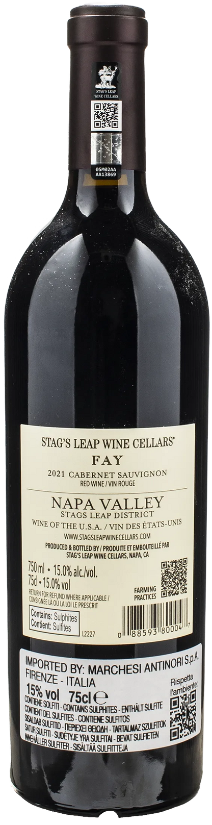Stag's Leap Wine Cellars Fay Cabernet Sauvignon 2021