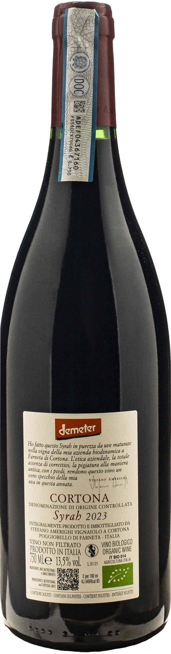 Stefano Amerighi Cortona Syrah 2023