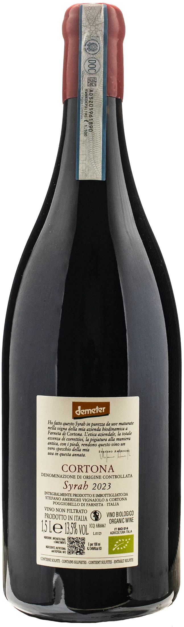 Stefano Amerighi Cortona Syrah Magnum 2023
