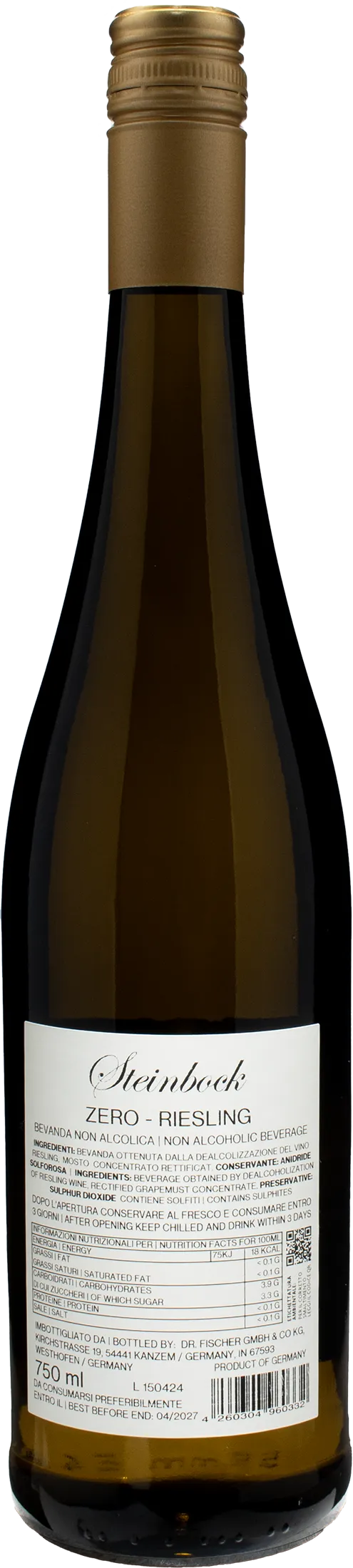 Steinbock Zero Alcol Riesling