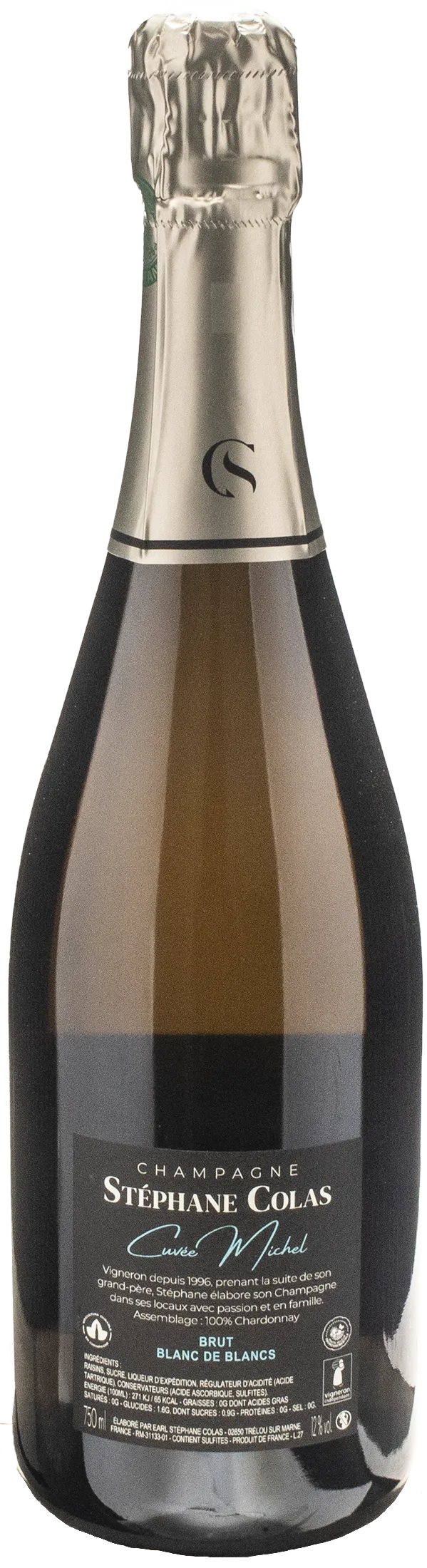 Stephane Colas Champagne Blanc de Blancs Cuvee Michel