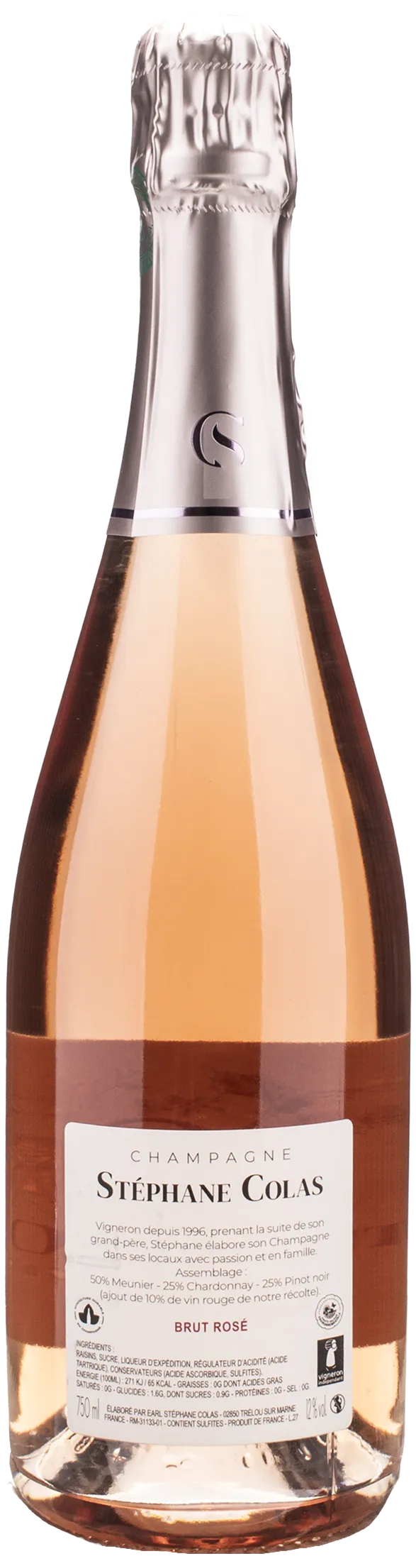 Stephane Colas Champagne Brut Rosè