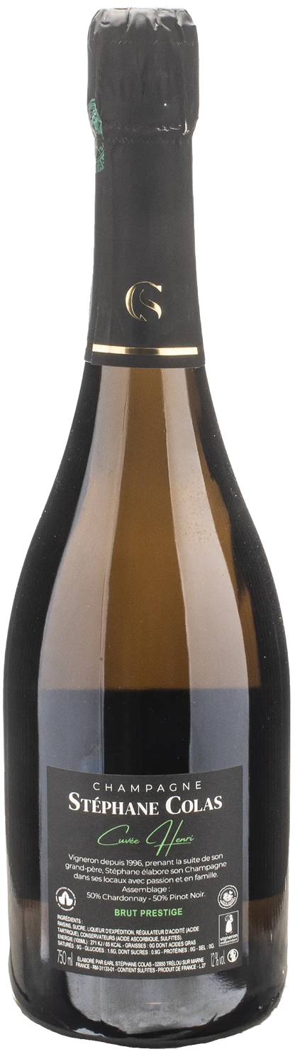 Stephane Colas Champagne Prestige Cuvee Henri