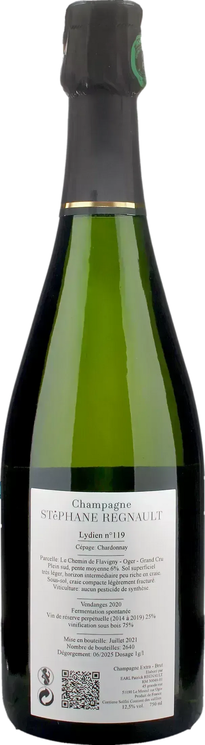 Stephane Regnault Champagne Grand Cru Oger Lydien N 119 Extra Brut