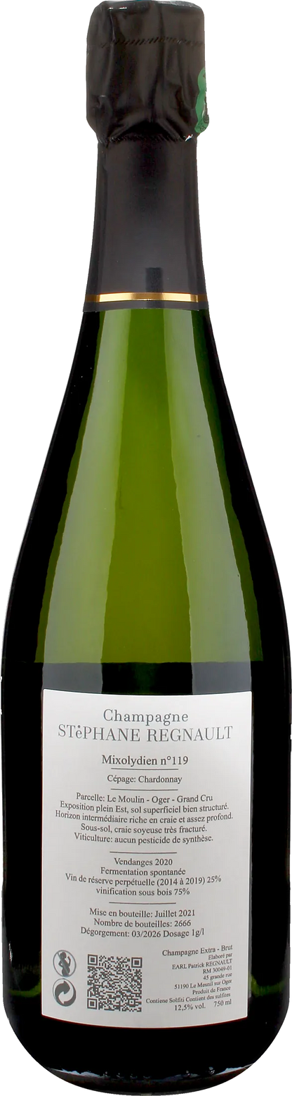Stephane Regnault Champagne Grand Cru Oger Mixolydien N 119 Extra Brut