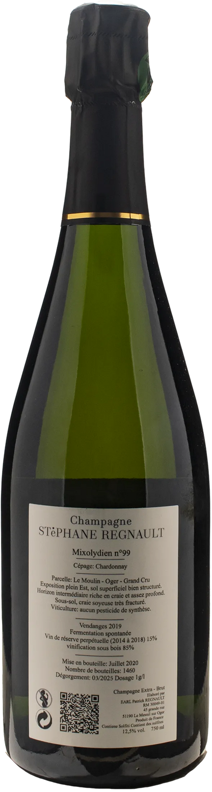 Stephane Regnault Champagne Grand Cru Oger MixoLydien N° 99 Extra Brut