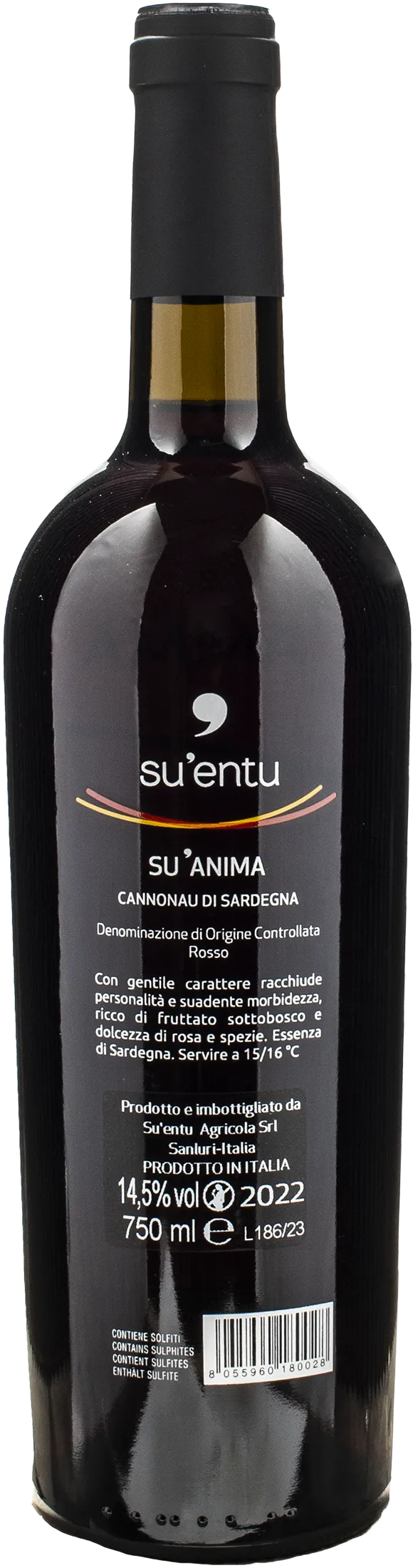 Su'Entu Su'Anima Cannonau di Sardegna 2022