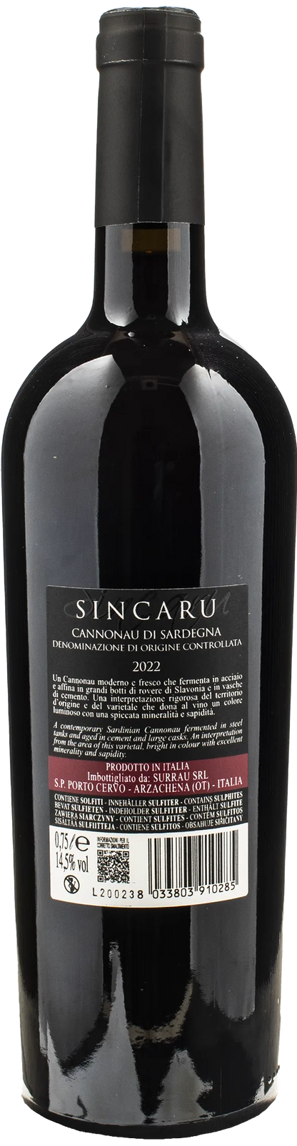 Surrau Cannonau di Sardegna Sincaru 2022