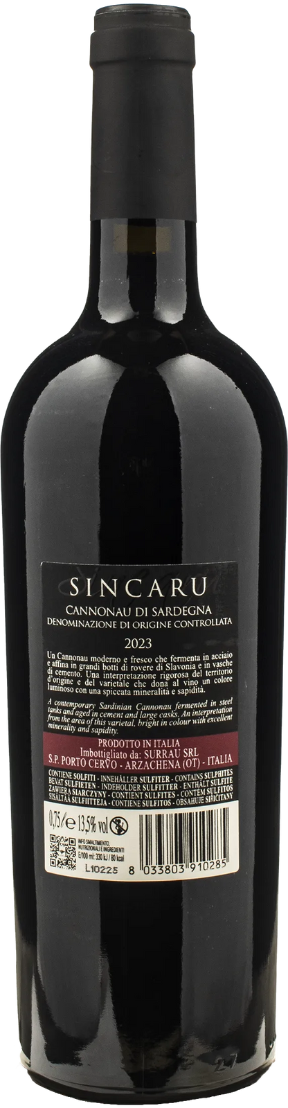 Surrau Cannonau di Sardegna Sincaru 2023