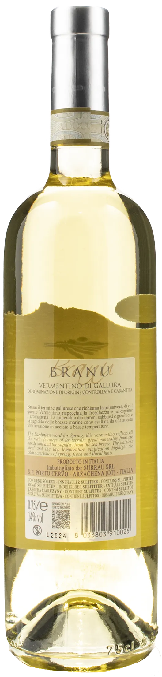 Surrau Vermentino di Gallura Branu 2023