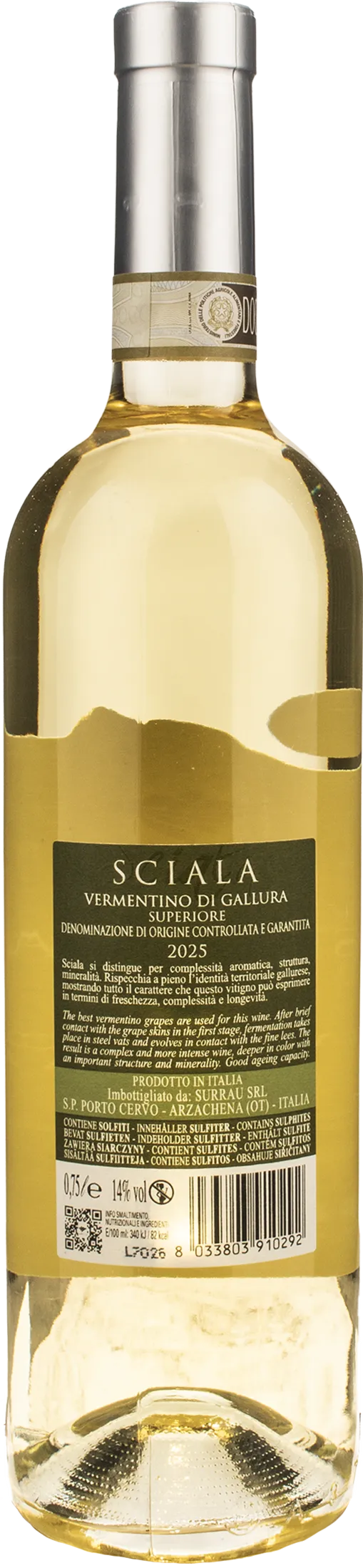 Surrau Vermentino di Gallura Superiore Sciala 2025